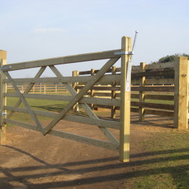 Somerfield Five Bar Gates (Green)