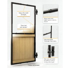 Adjustable Steel Gate Frame