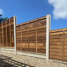 Superlap Fence Panels (Brown)